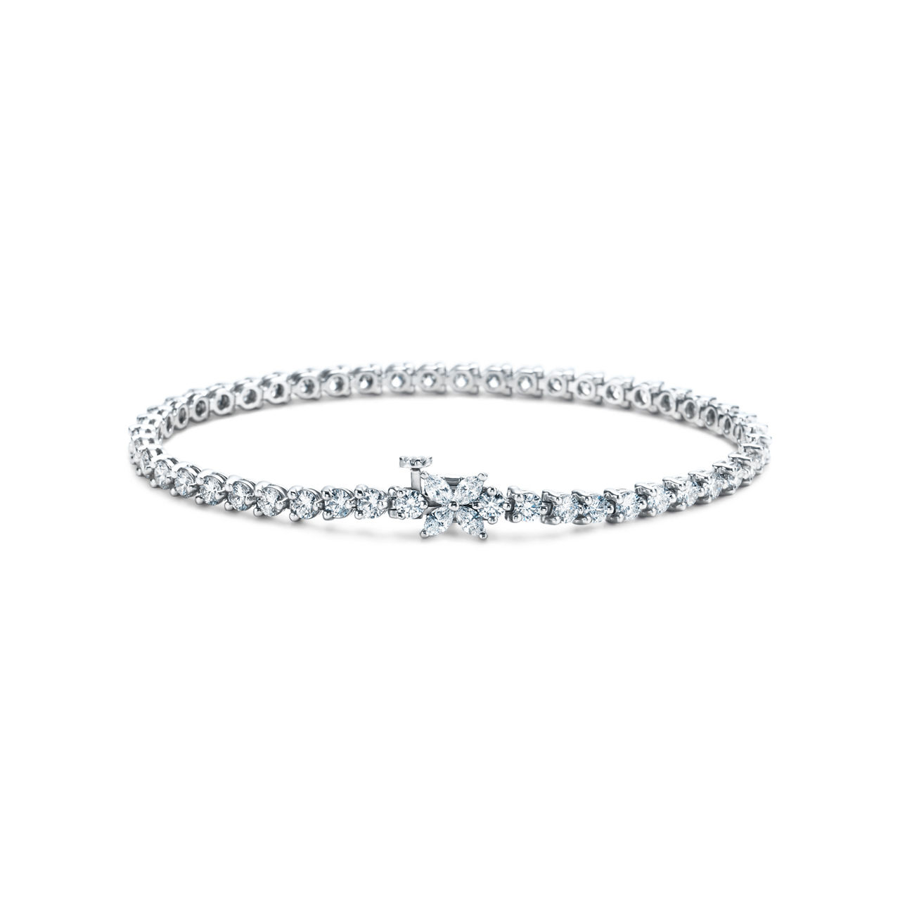 Tennis Bracelet in Platinum with Diamonds