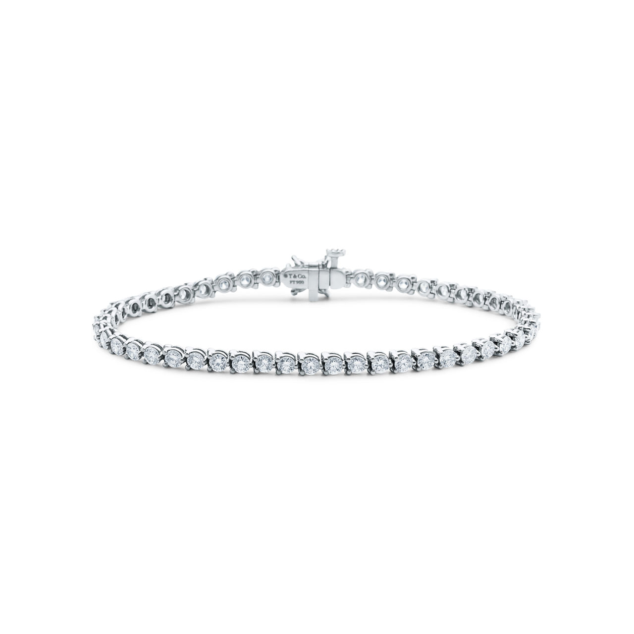 Tennis Bracelet in Platinum with Diamonds