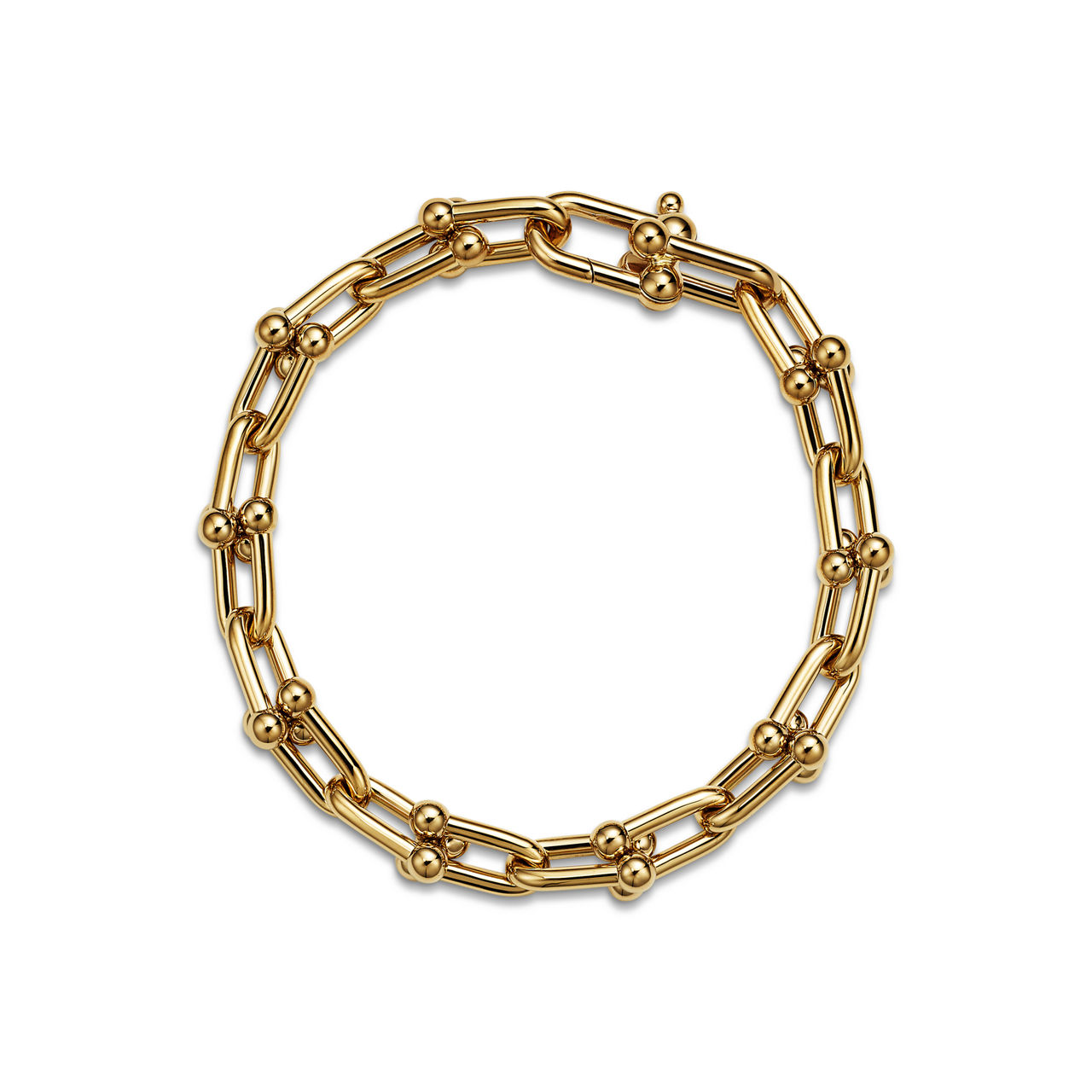 Medium Link Bracelet in Yellow Gold