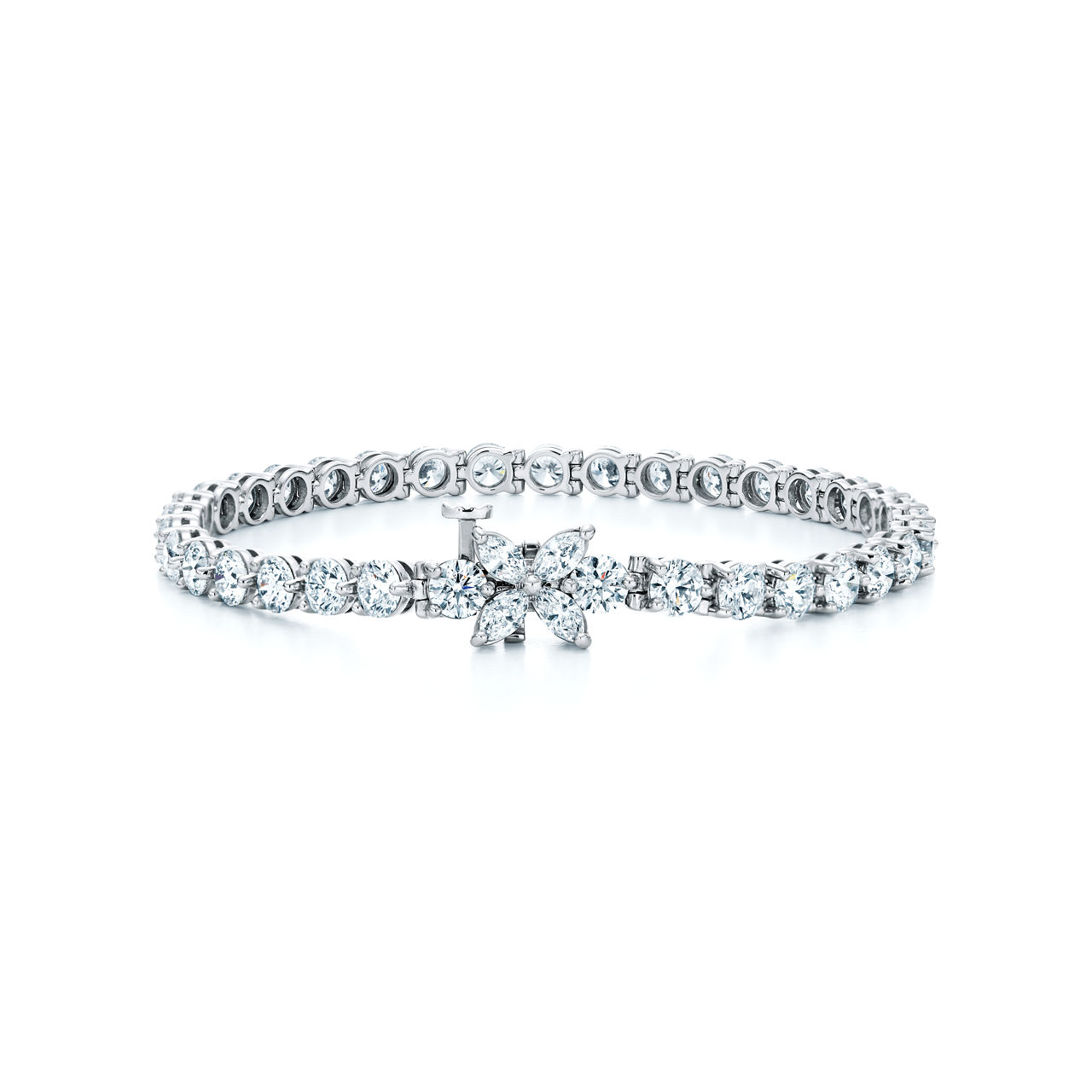 Tennis Bracelet in Platinum with Diamonds