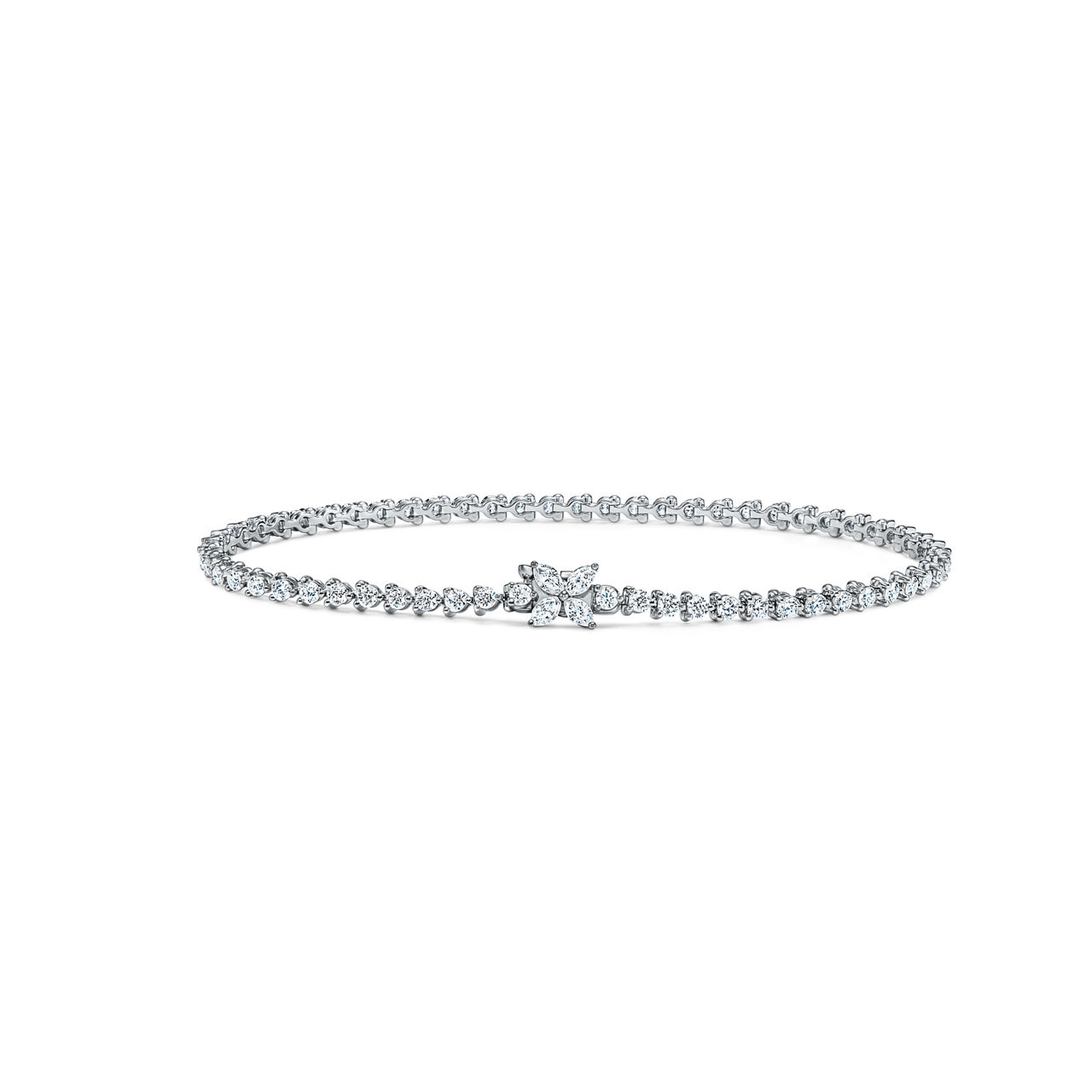 Tennis Bracelet in Platinum with Diamonds