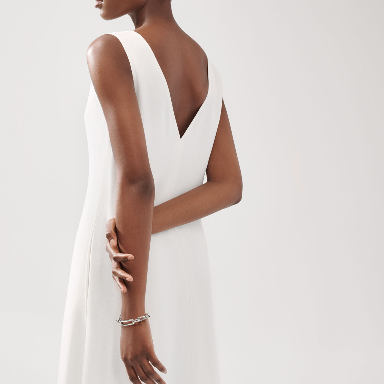 Elongated Link Bracelet in Sterling Silver