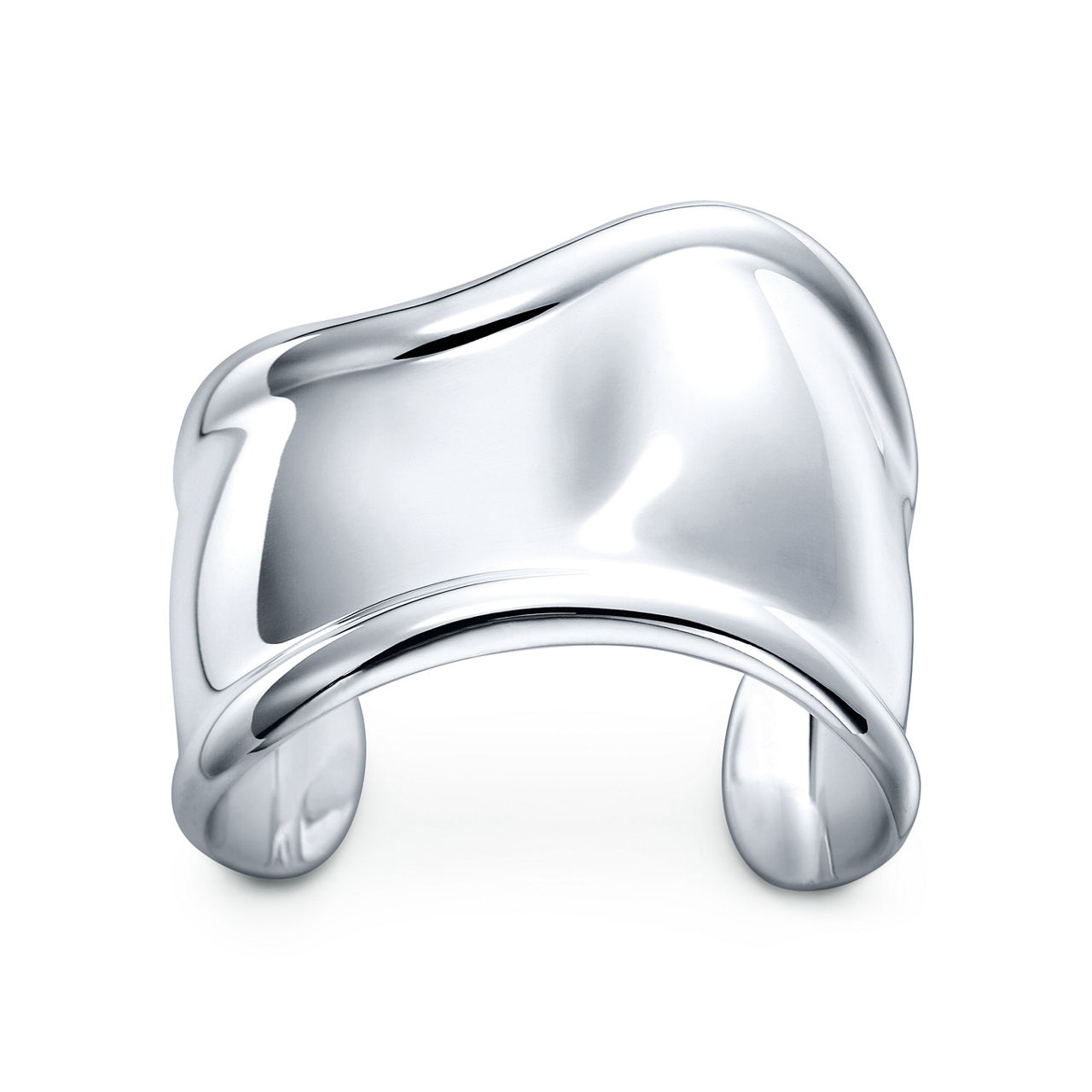 Small Bone Cuff in Sterling Silver, 43 mm Wide