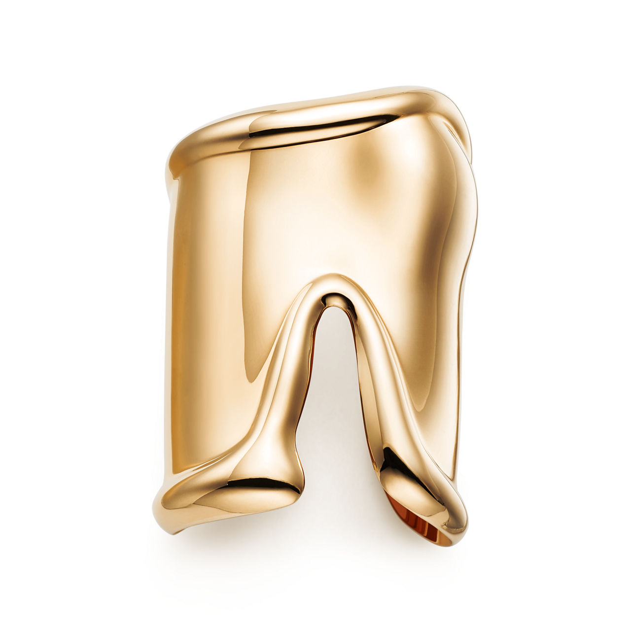 Large Bone Cuff in 18k Gold
