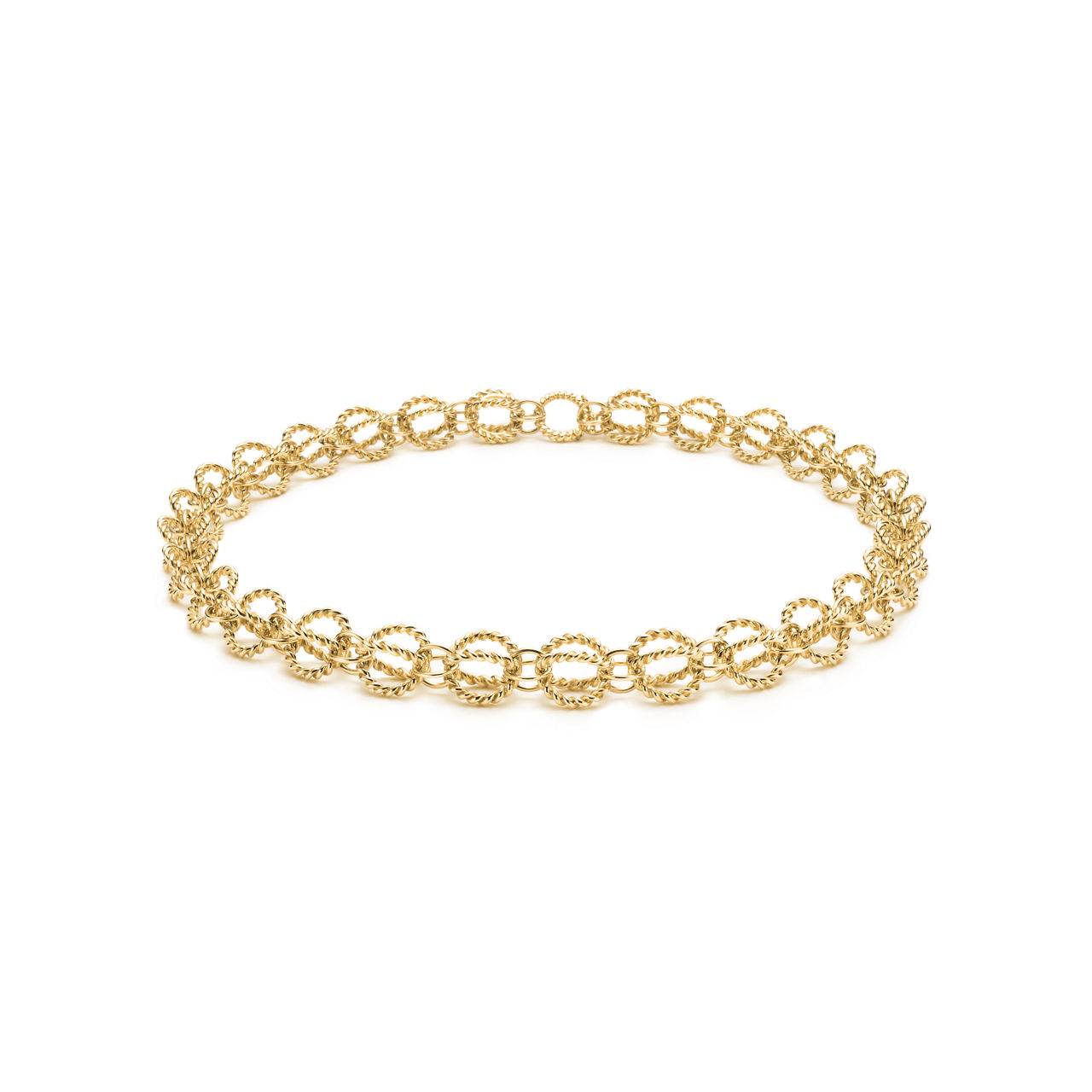 Circle Necklace in Yellow Gold