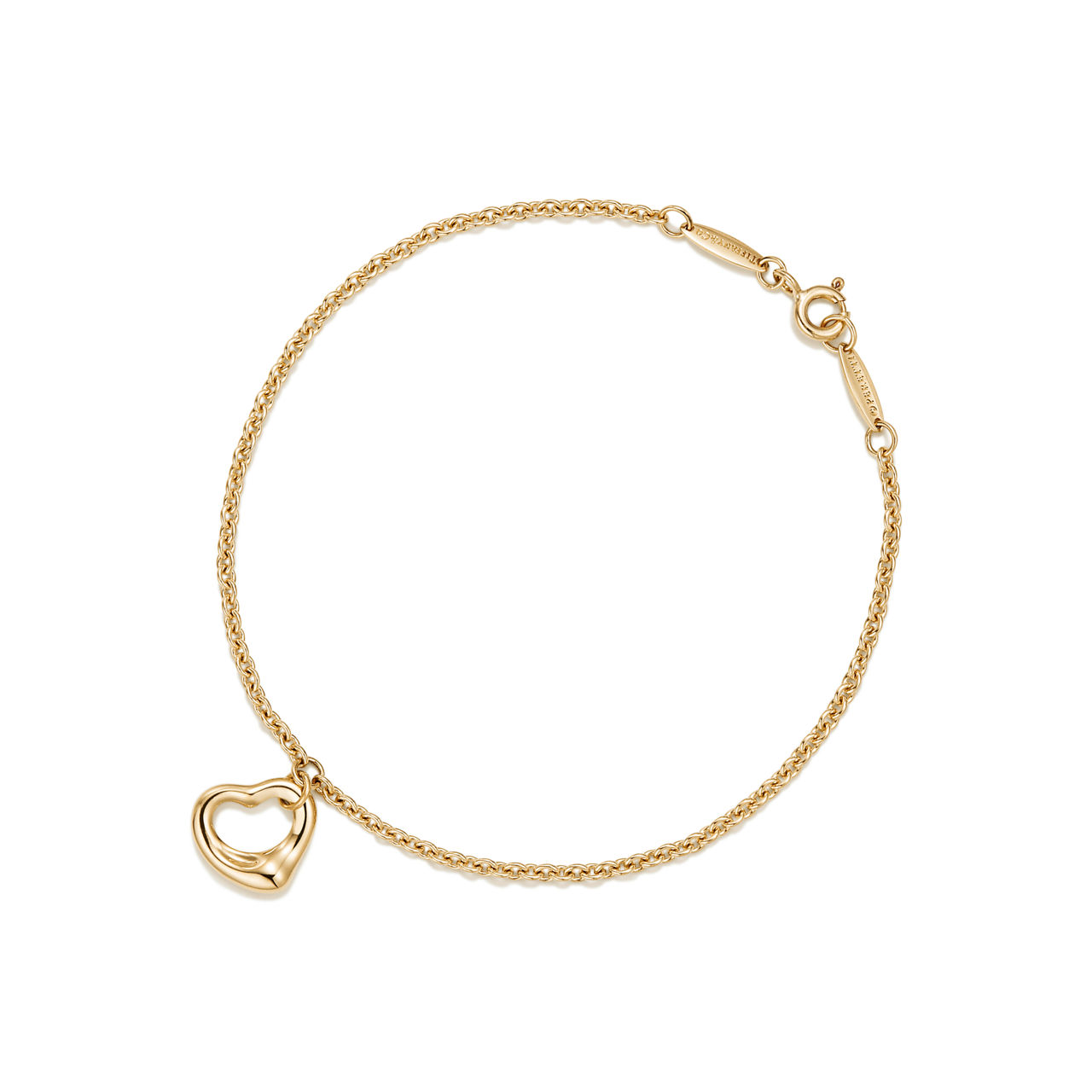 Open Heart Bracelet in Rose Gold, 11 mm