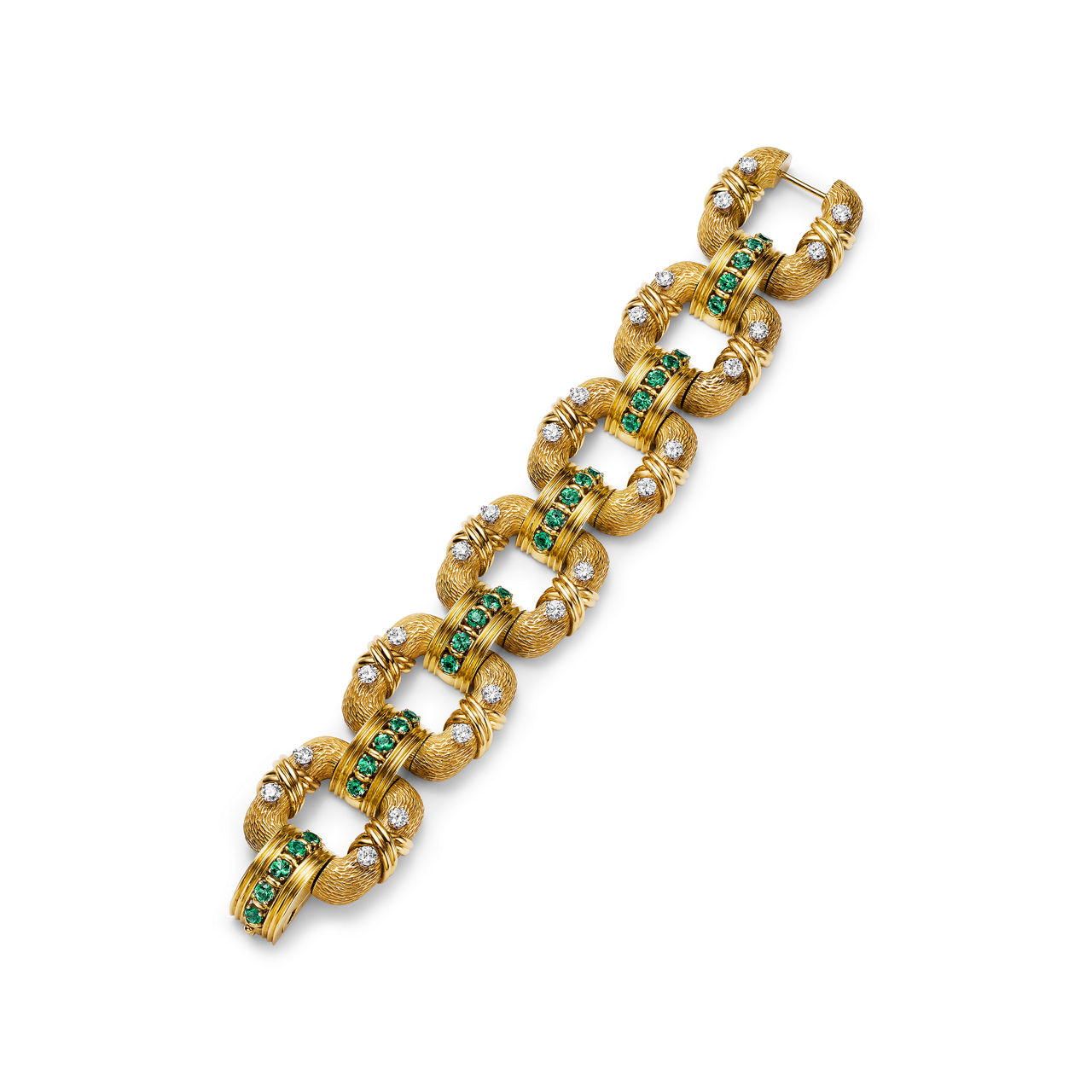 Cooper Bracelet in Yellow Gold and Platinum