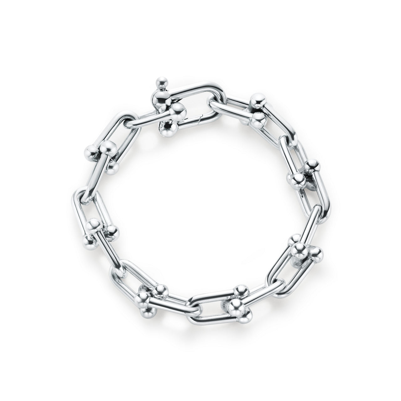 Large Link Bracelet in Sterling Silver