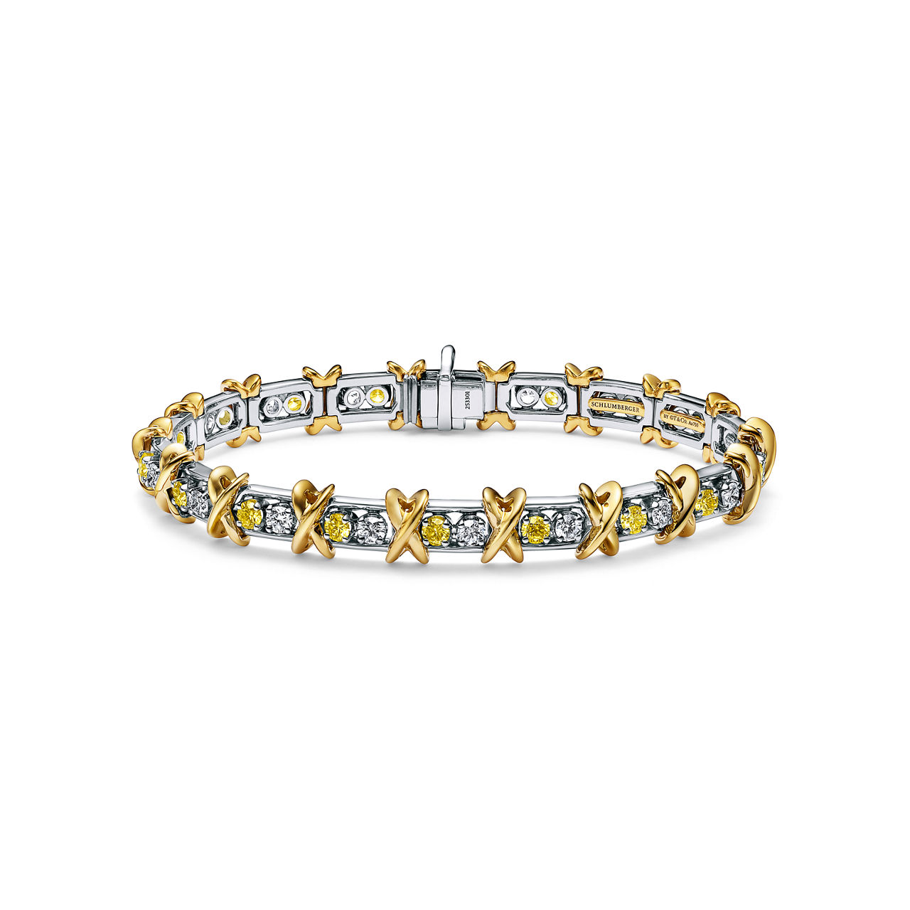 Bracelet with Yellow and White Diamonds