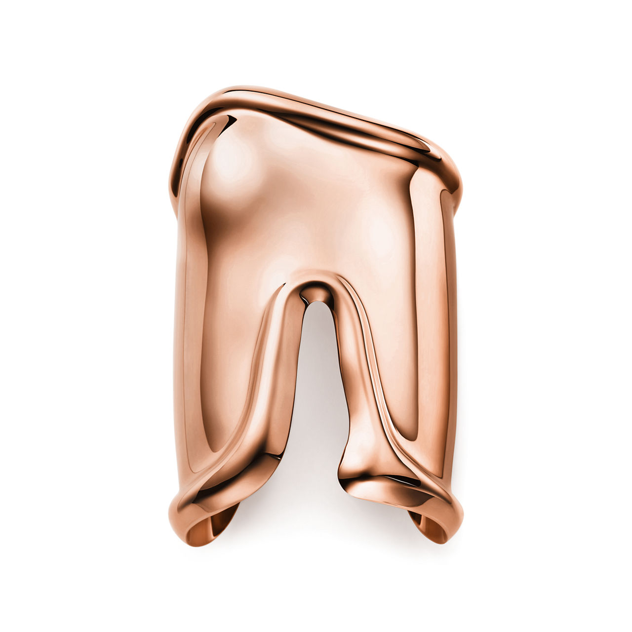 Large Bone Cuff in 18k Rose Gold