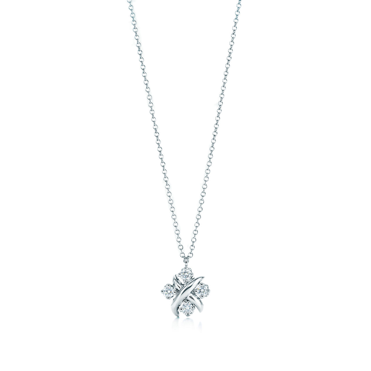 Pendant in Platinum with Diamonds