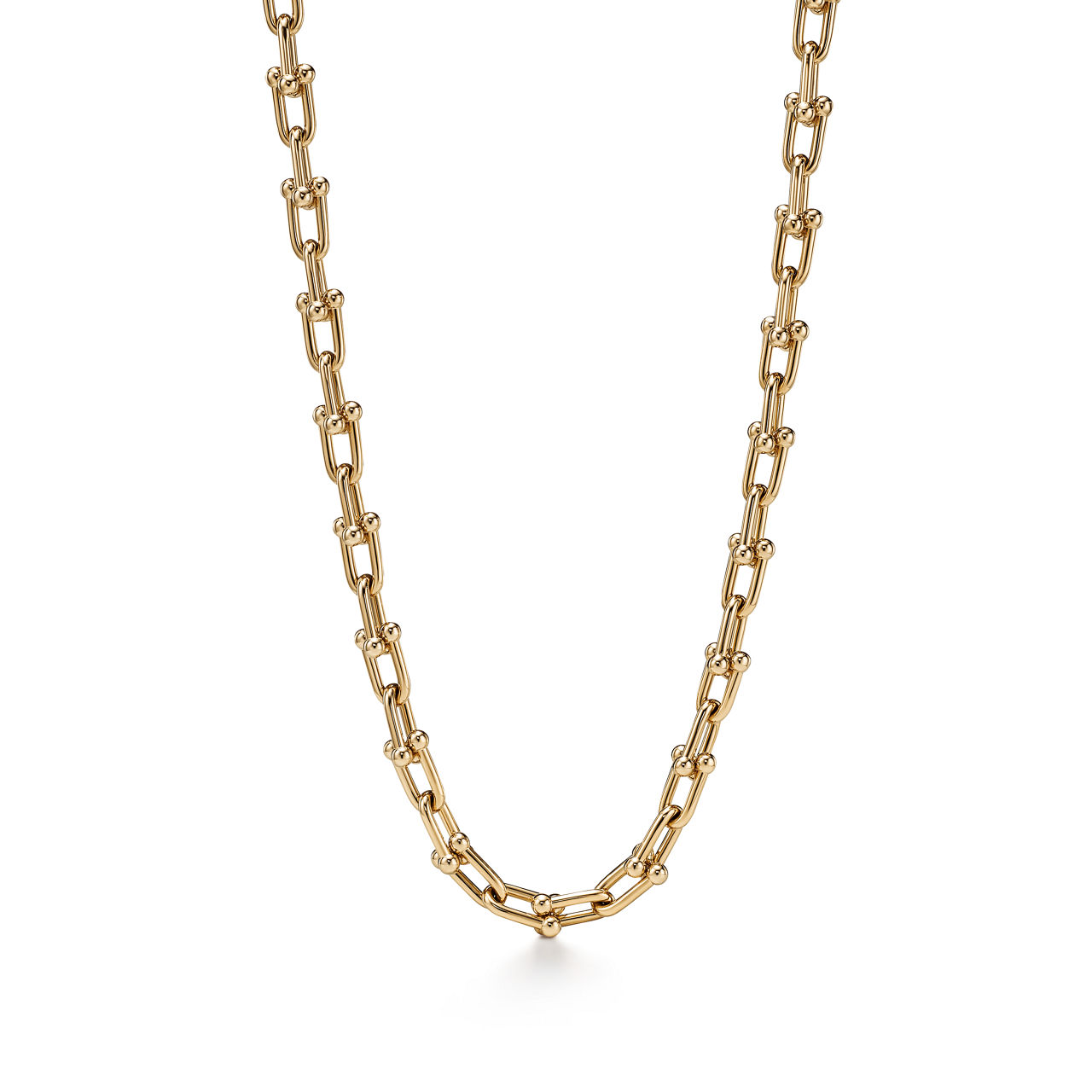 Medium Link Necklace in Yellow Gold