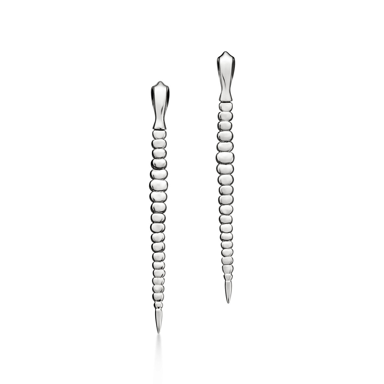 Snake Earrings in Sterling Silver