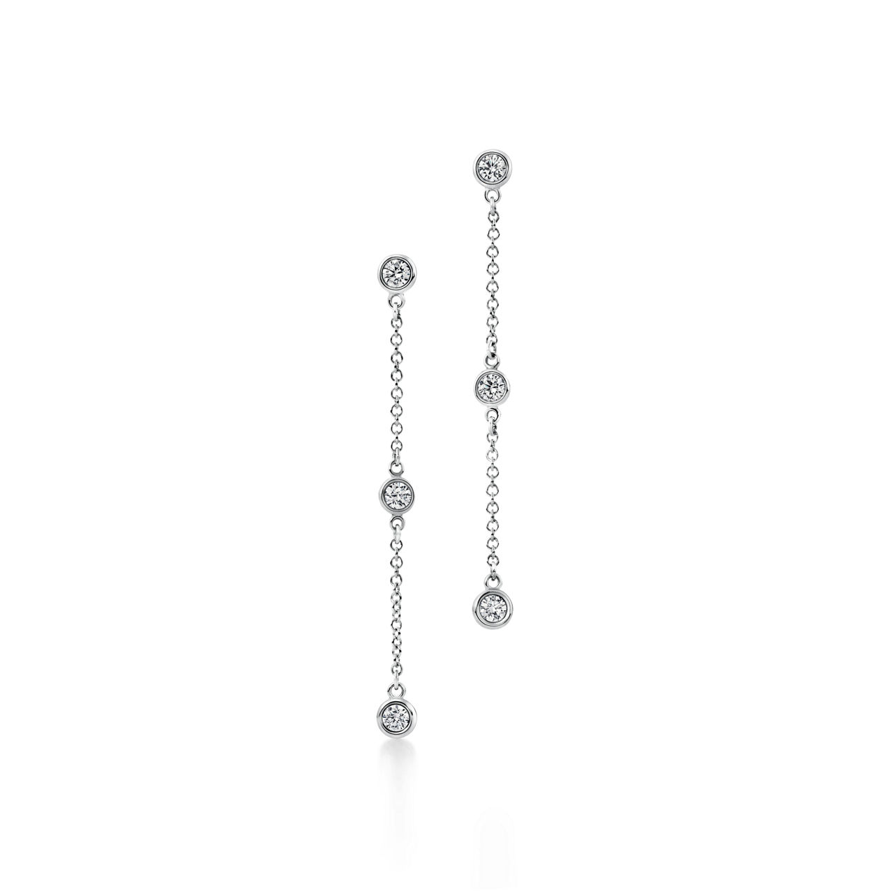 Drop Earrings in Platinum