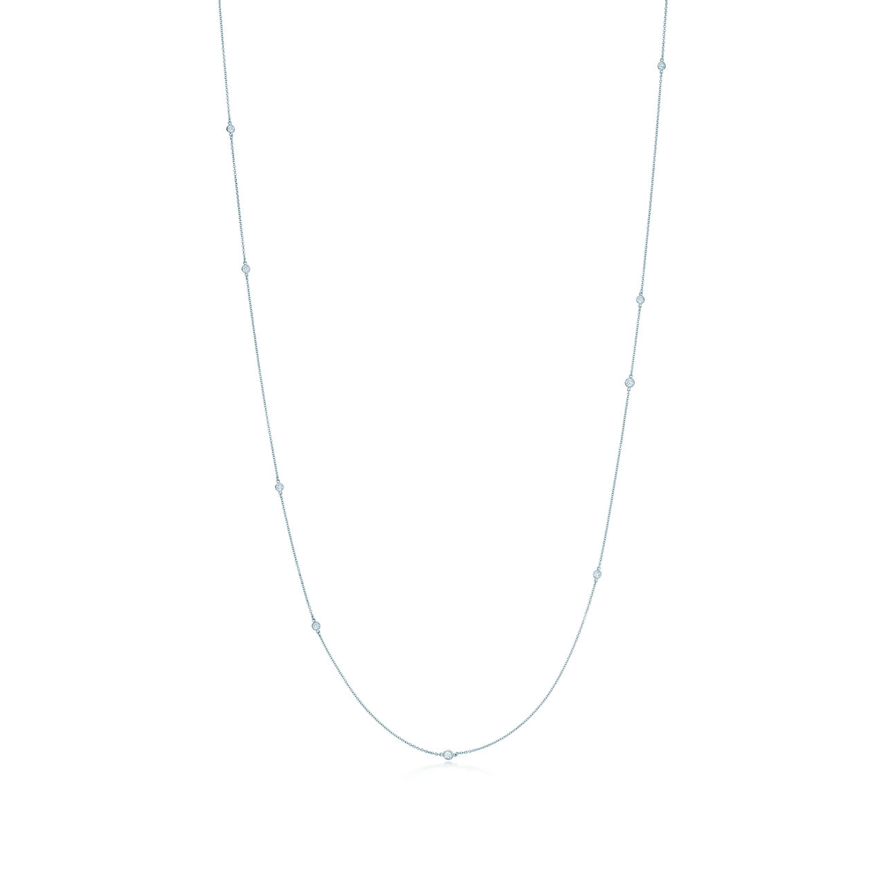 Platinum Diamond Sprinkle Necklace