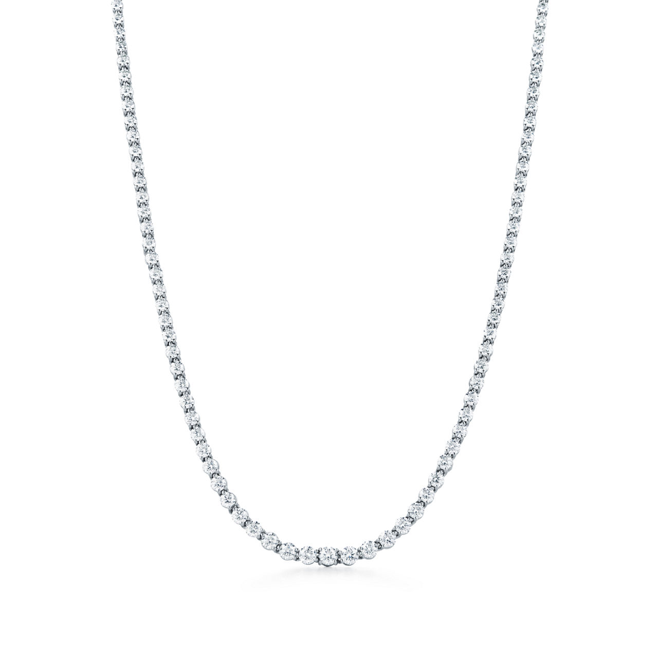 Platinum Necklace with Diamonds
