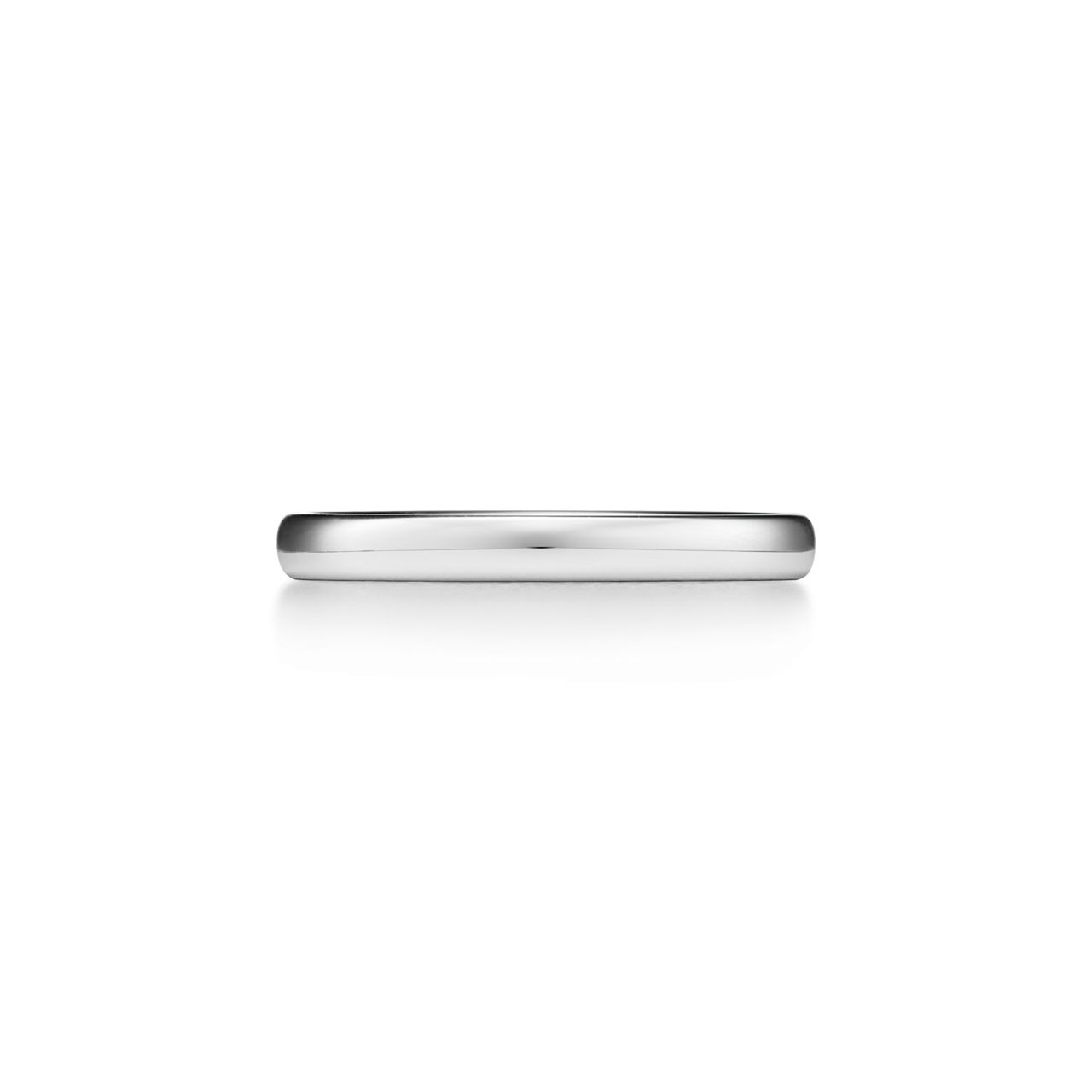 Wedding Band Ring in Platinum, 2.5 mm Wide