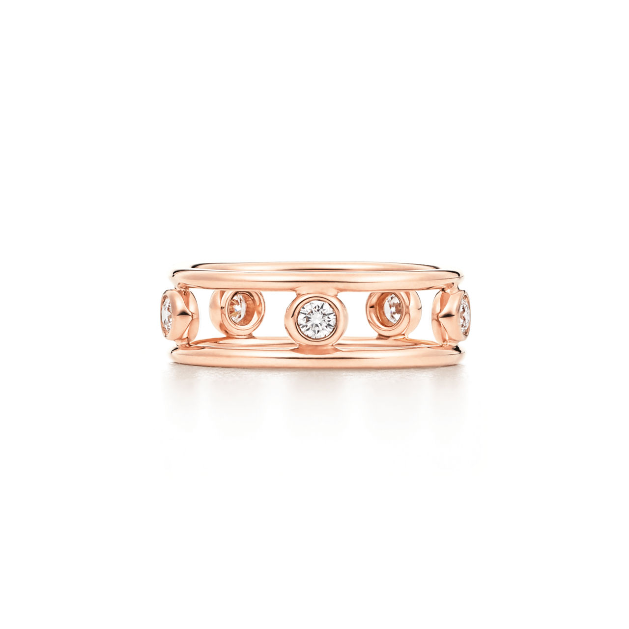 Five Stone Rose Gold Ring