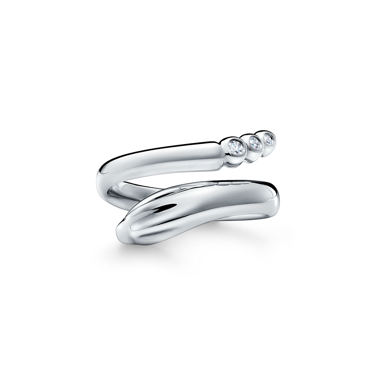 Snake Ring in Platinum
